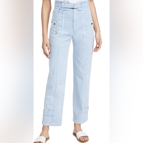 SEA  Maura Acid Wash Jeans - Blue - Picture 1 of 7